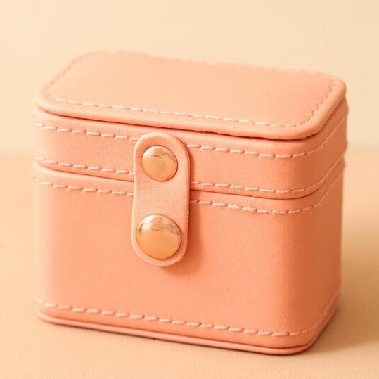Peach Mini Travel Ring Box