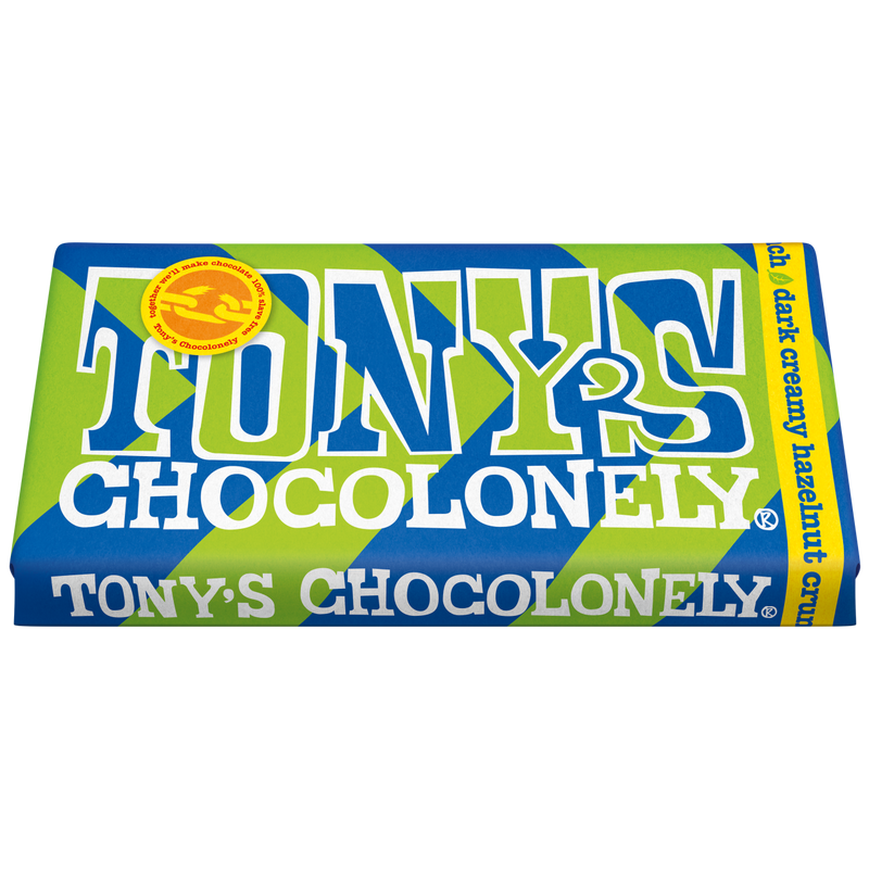 Tony's Vegan Dark Creamy Hazelnut Crunch 51%