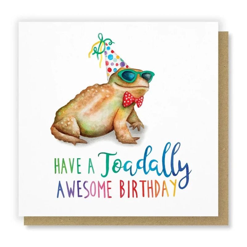 Toadally Awesome Birthday Card