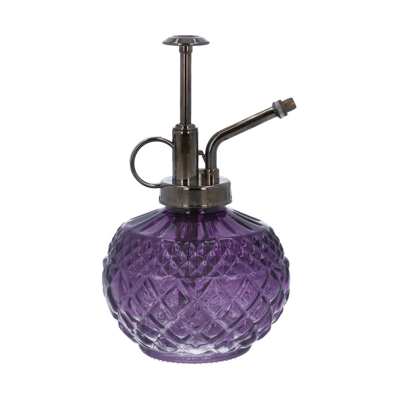 Purple Crystal Cut Glass Plant Mister