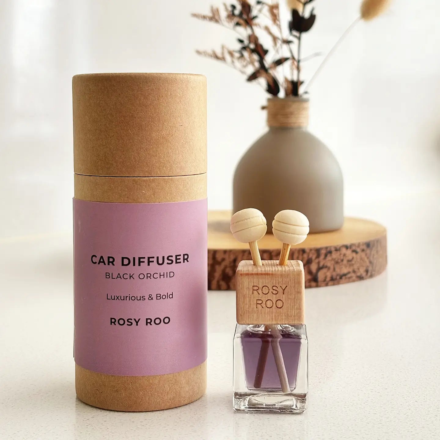 Rosy Roo Car Diffuser - Black Orchid