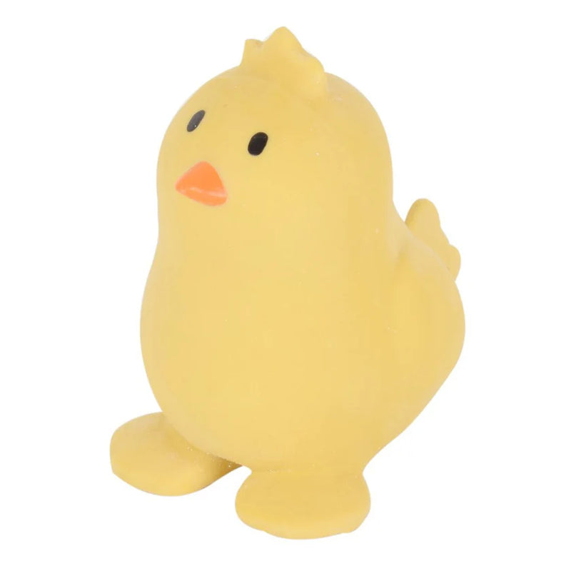 My 1st Tikiri Farm Chick - Natural Rubber Rattle and Bath Toys