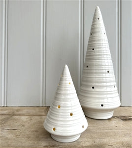 Ceramic LED Lightup Tree Ornament - Small 12cm