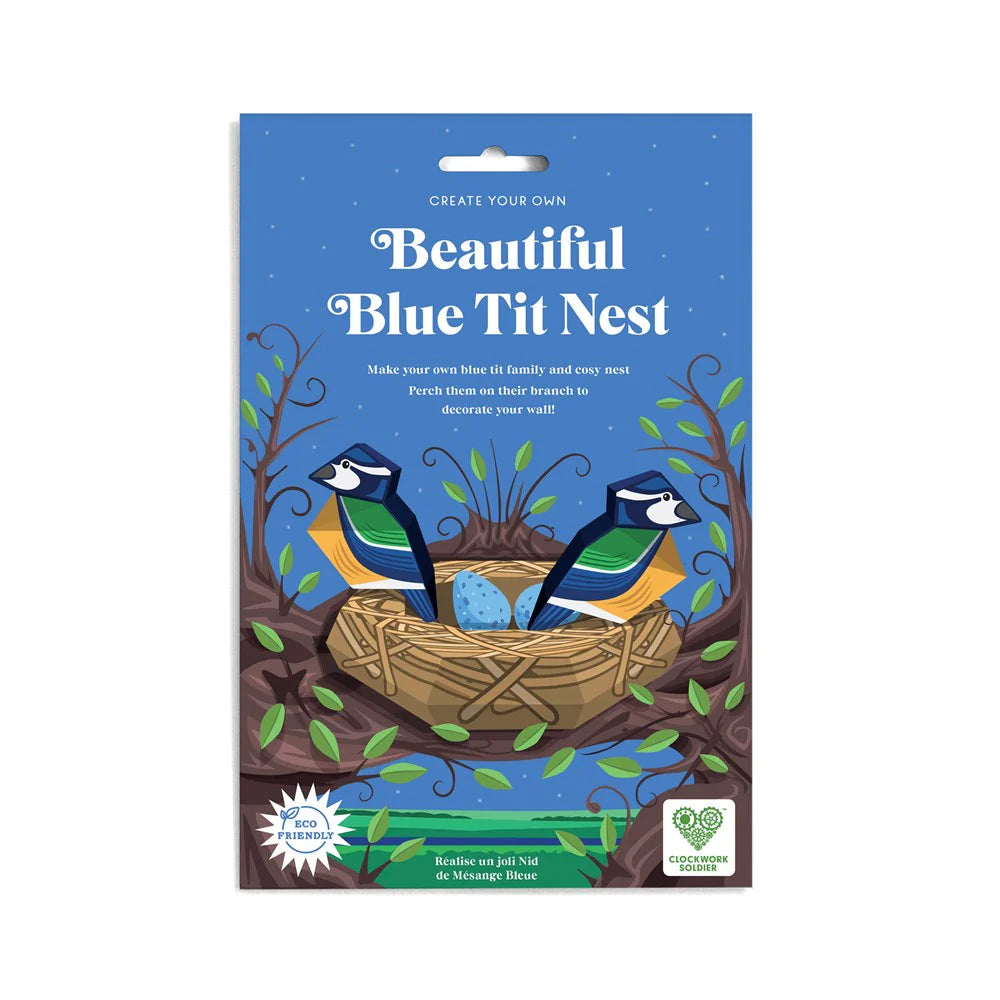 Beautiful Blue Tit Nest