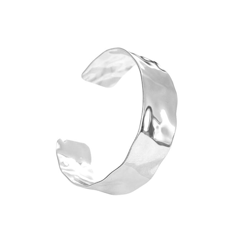 Mishaped Silver Bangle