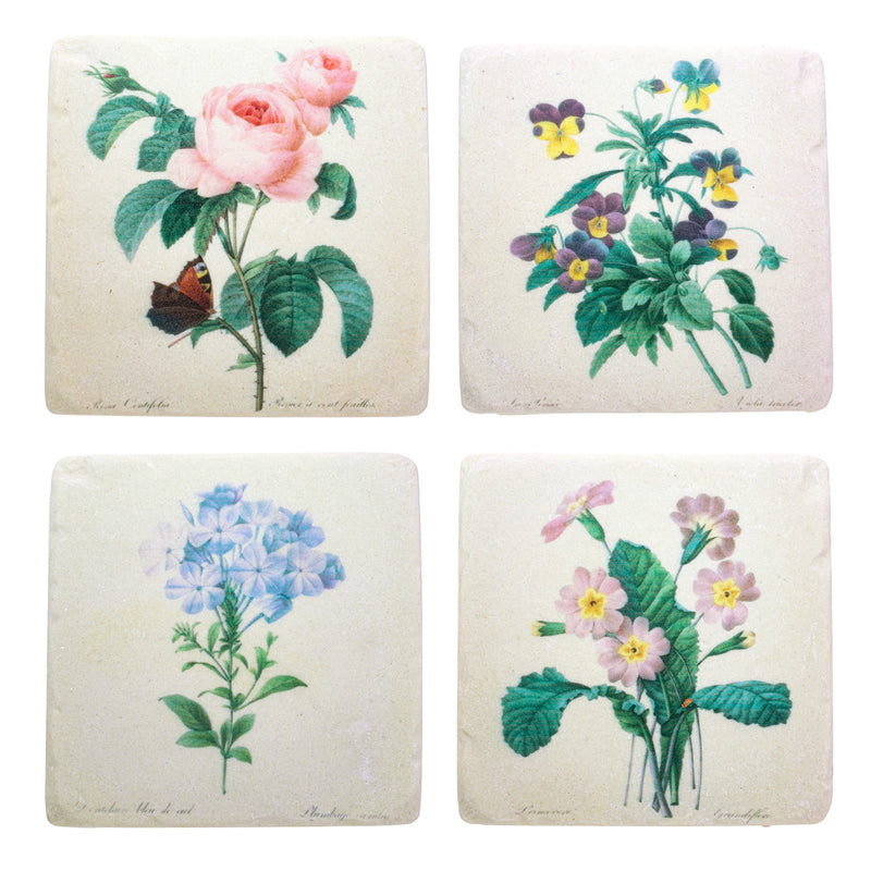 Vintage Flower Coasters