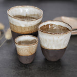 Black Hand Pinched Cup by Tash Fry Klā