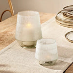 Dera Etched Glass Tealight Holder