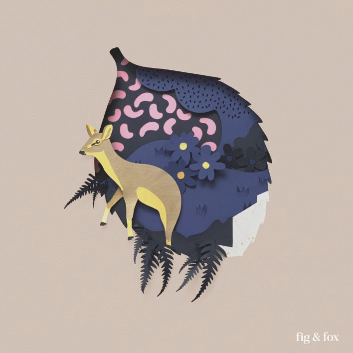 Deer Print- Fig & Fox Illustration