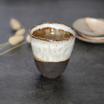 Black Hand Pinched Cup by Tash Fry Klā