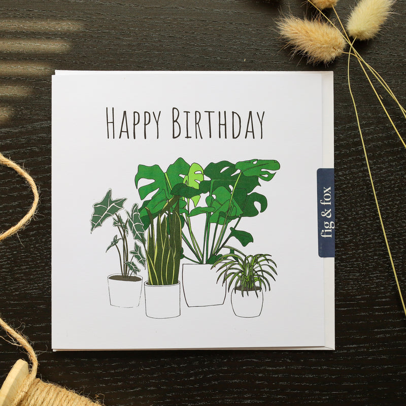 Happy Birthday Houseplant Card