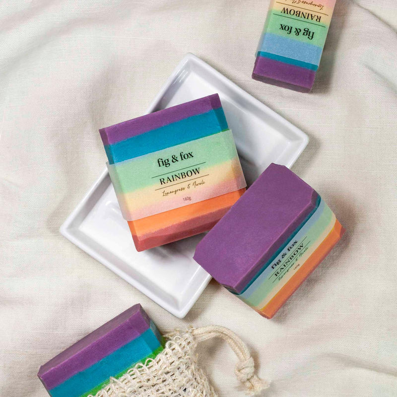 Rainbow Soap Slice