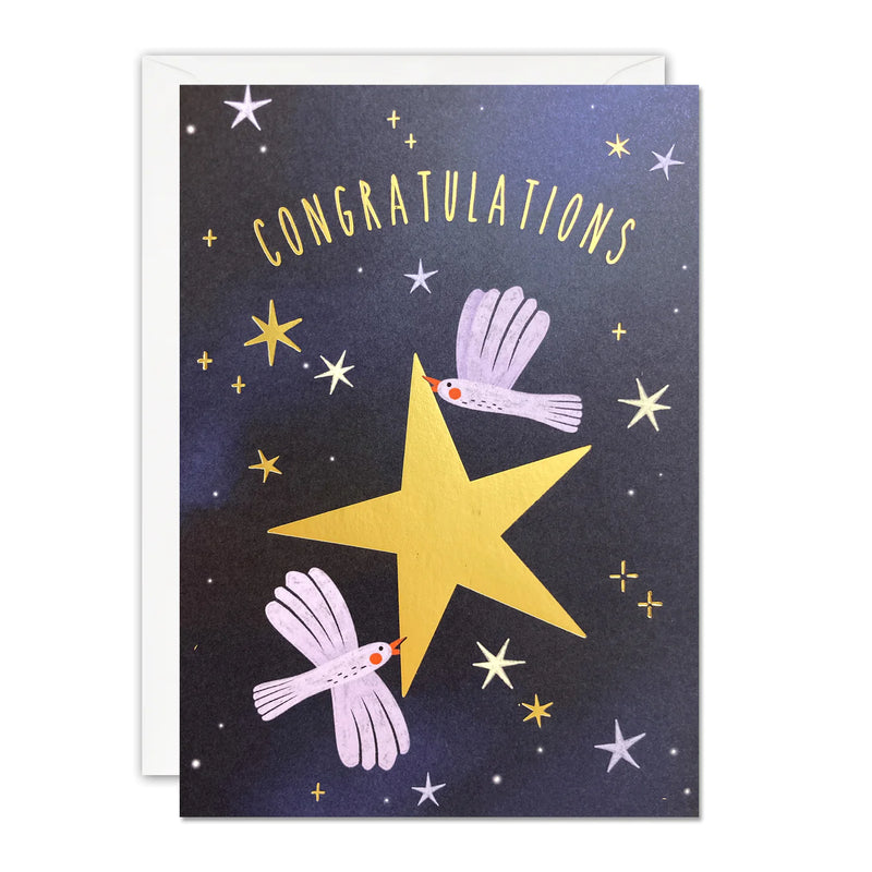Congratulations Star Sunbeams Card
