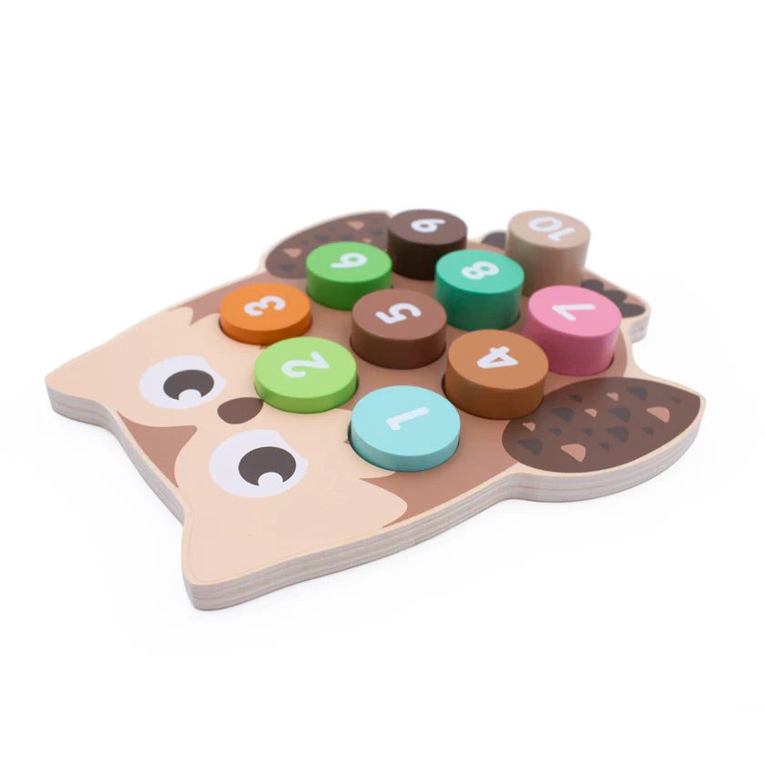Woodland Owl Number Block Puzzle
