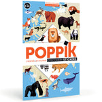 Poppik Sticker Poster - Animals of the world