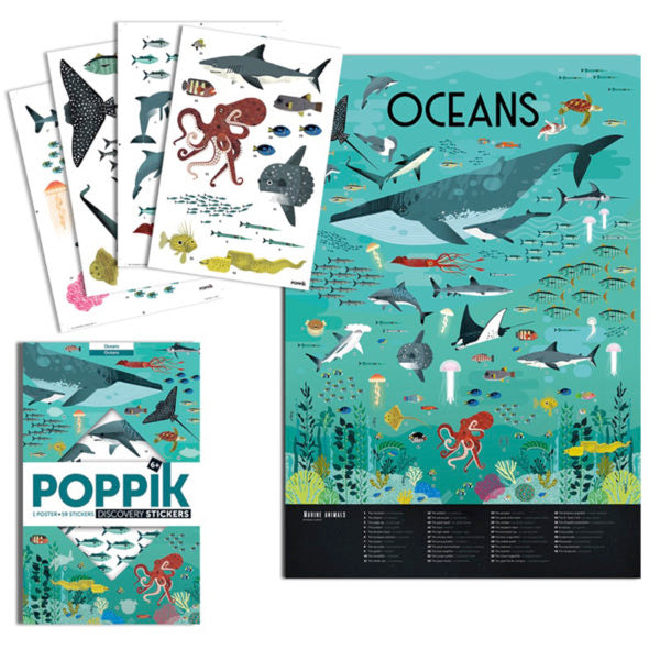 Poppik Sticker Poster - Oceans