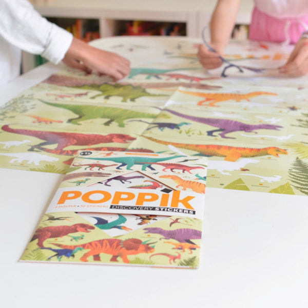 Poppik Sticker Poster - Dinosaurs