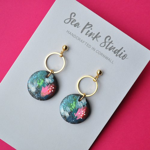 Abstract River Earrings