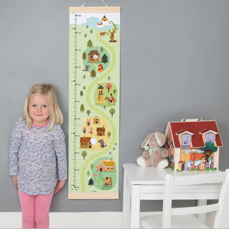 Fairy Tale Canvas and Wood Height Chart
