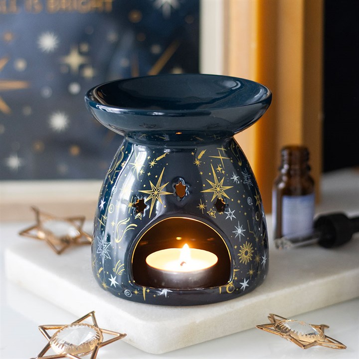 Blue Starry Night Wax Burner