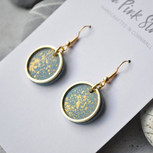 Shoreline Slate Speckle Earrings