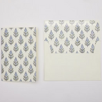 Buti Blue Stone Hand Block Printed Greeting Card