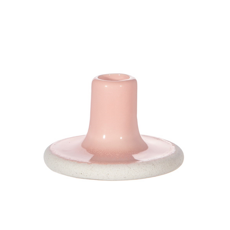 Mojave Glaze Pink Candle Holder