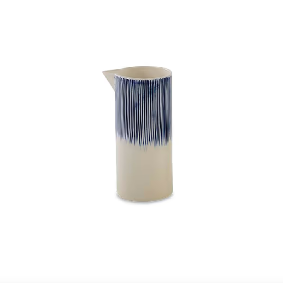 Karuma Ceramic Jug - Blue & White - Small