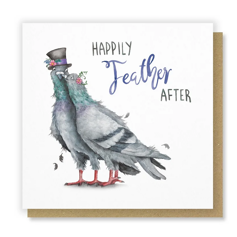 Pigeon Wedding Card