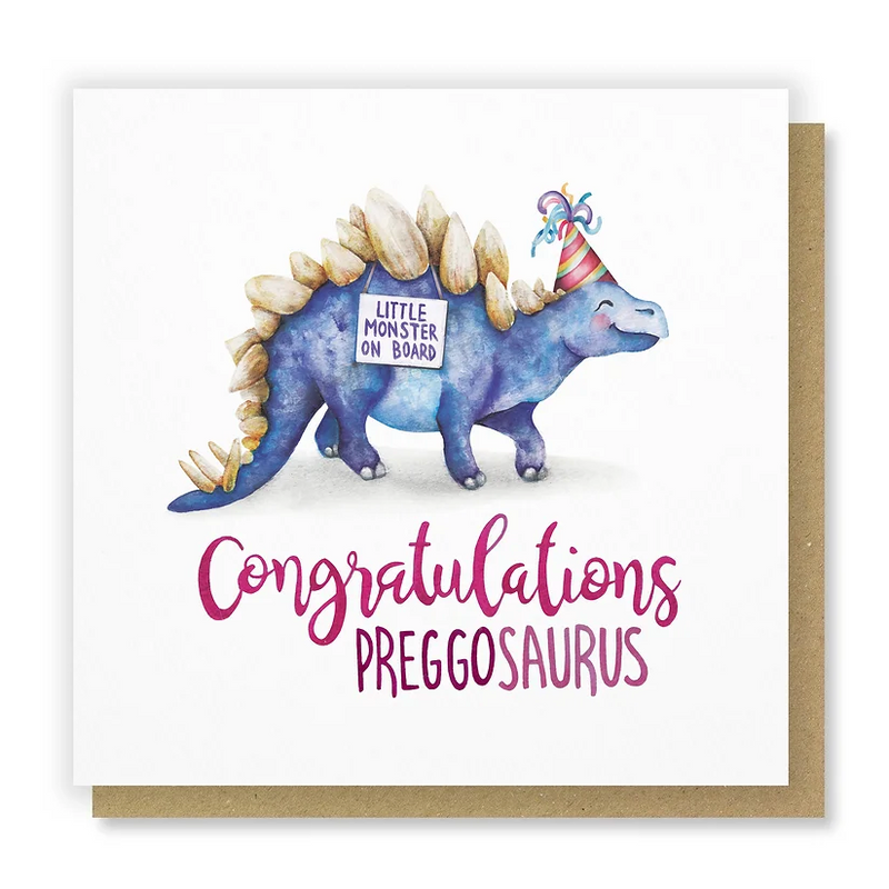 Preggosaurus Card
