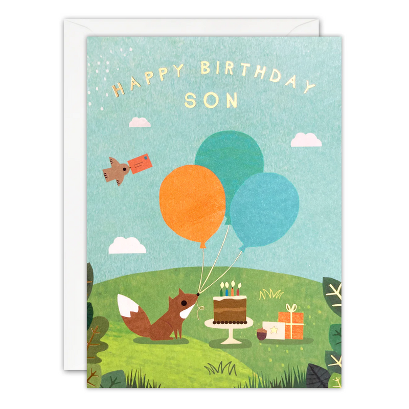 Son Fox Acorns Card