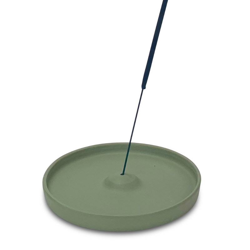 Sage Green Ceramic Incense Holder