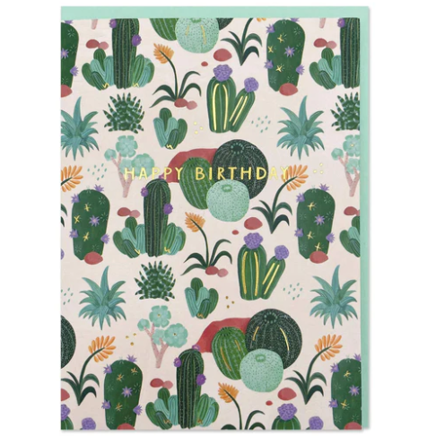 Happy Birthday - Cacti Card