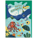 Have a whale-y good day Birthday Card
