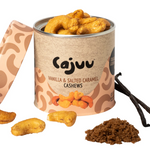 Vanilla and Salted Caramel Cashew Nuts Tube (100g)