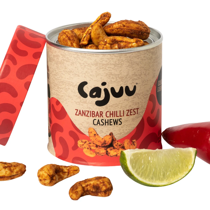 Zanzibar Chilli Zest Cashew Nuts Tube (100g)