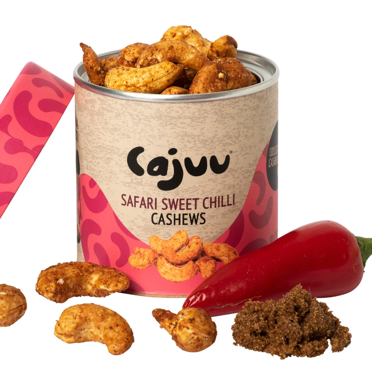 Safari Sweet Chilli Cashew Nuts Tube (100g)
