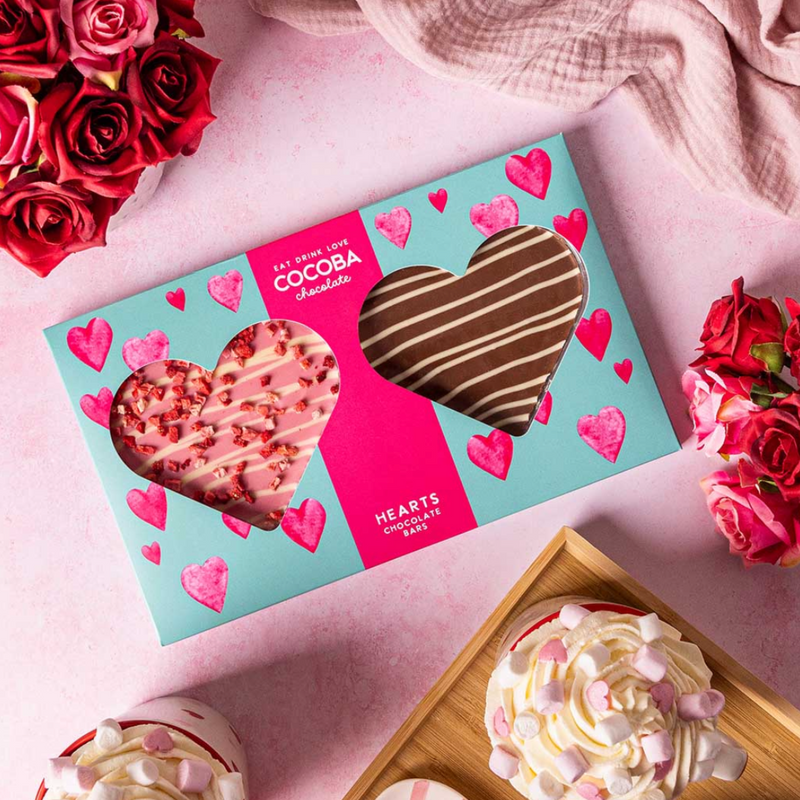Heart Shaped Chocolate Bar Set