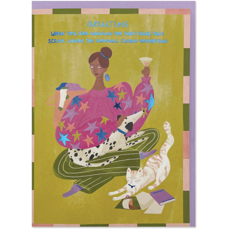 Adulting Animals Fairy Tale Card