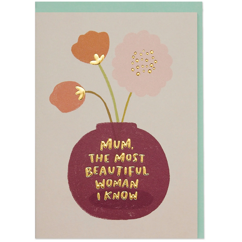 Mum the Most Beautiful Woman I Know Card
