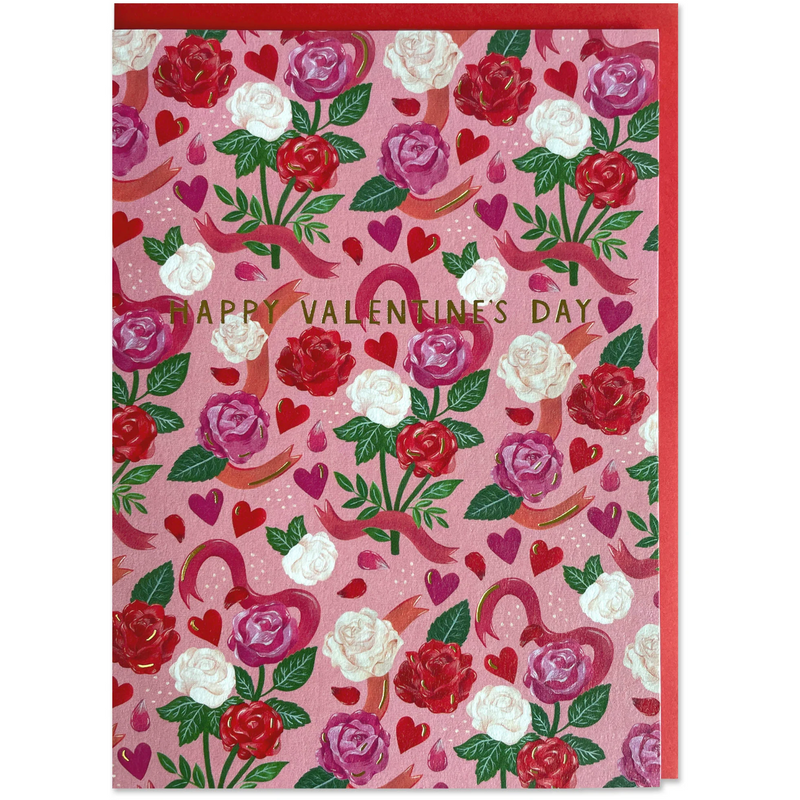 Happy Valentine's Day - Roses Card
