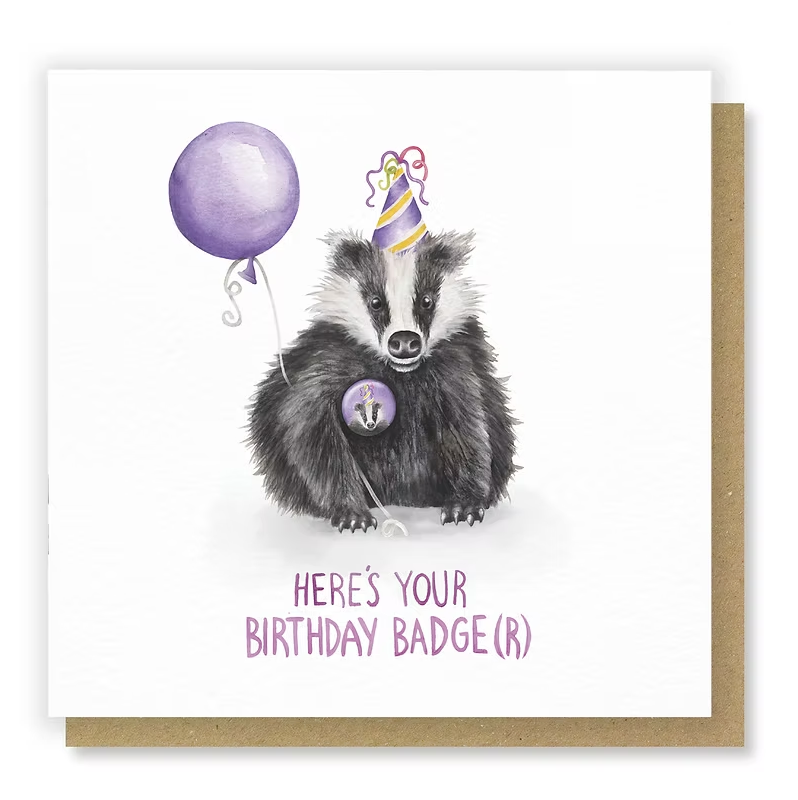 Birthday Badger Card