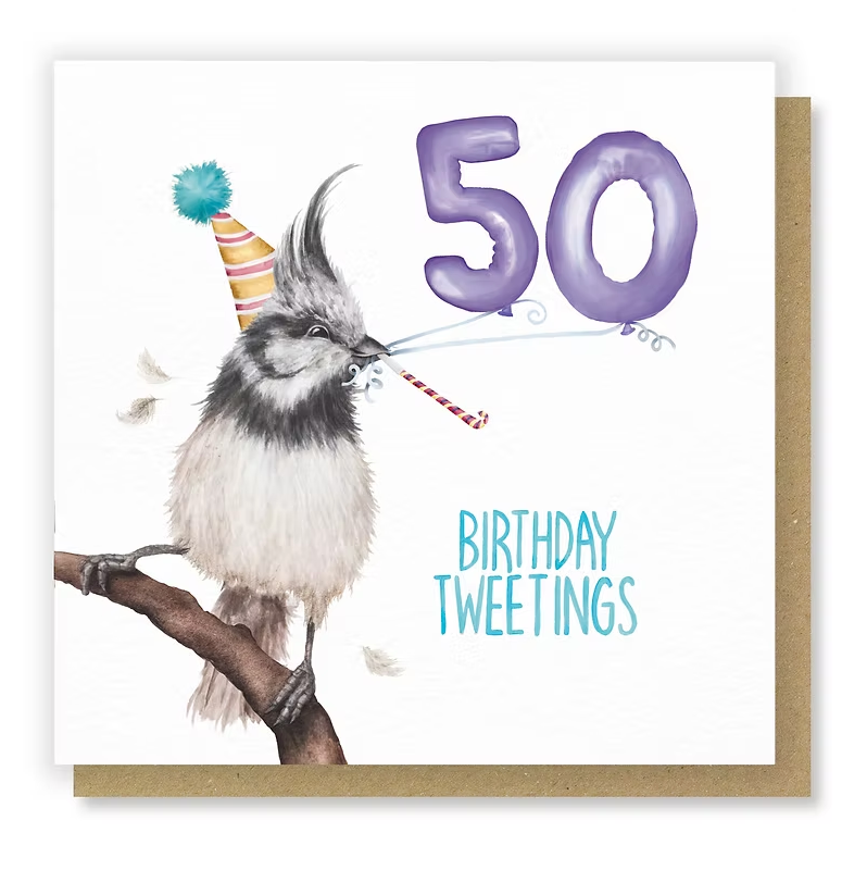 50 Birthday Tweetings Card