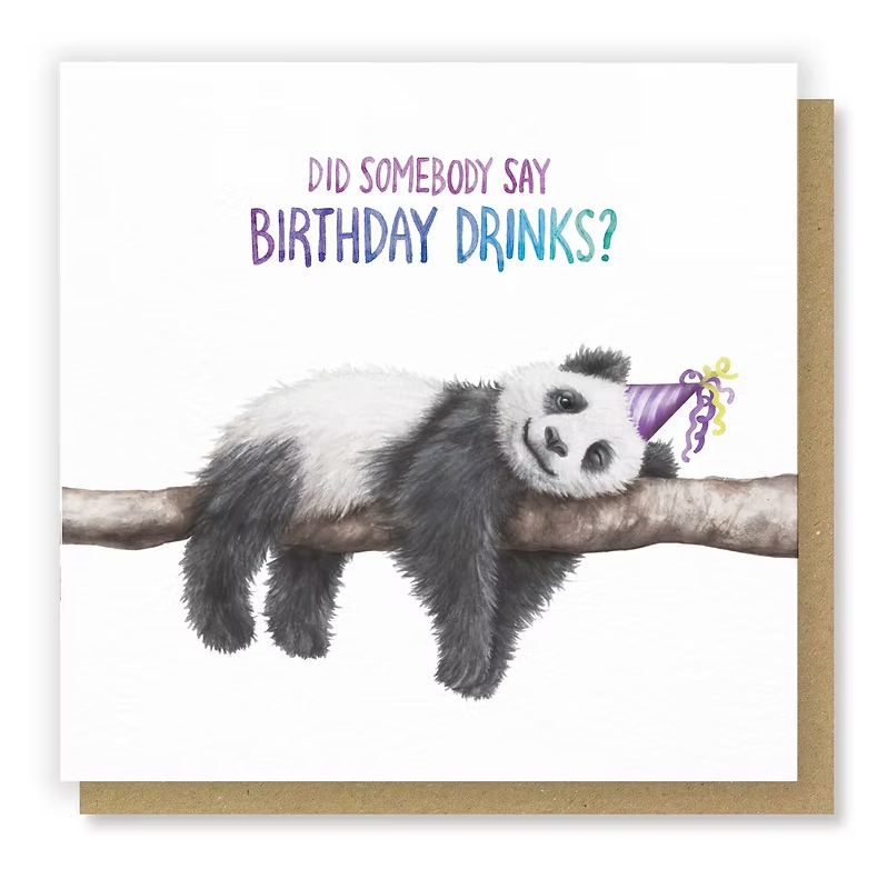 Panda Baby Birthday Card