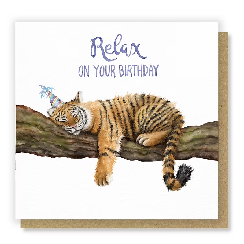 Tiger Birthday Card