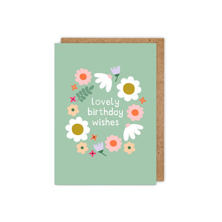 Lovely Birthday Wishes Floral Card