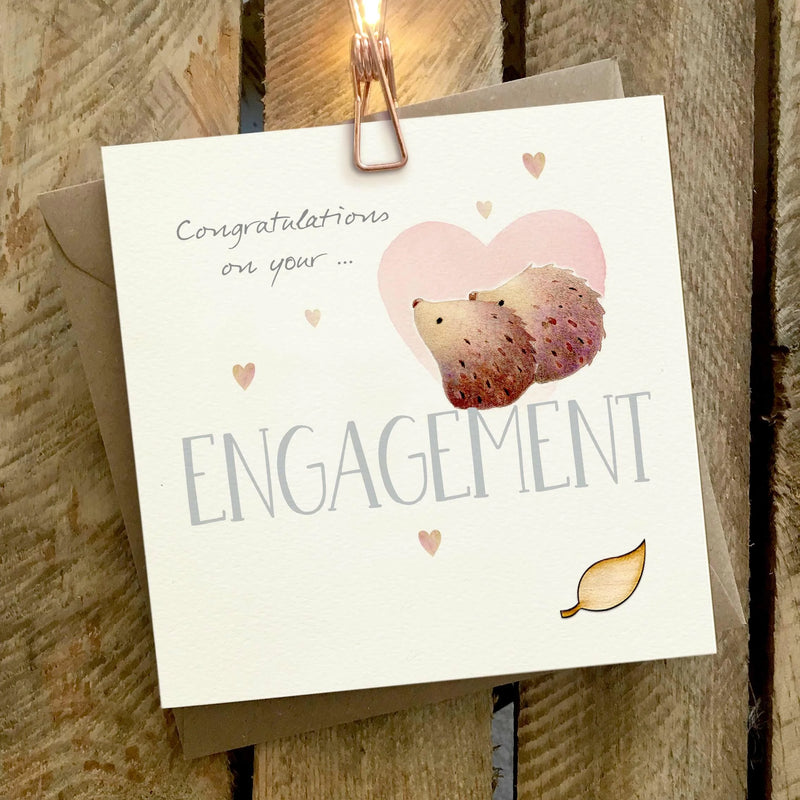 Engagement Hedgehogs Card