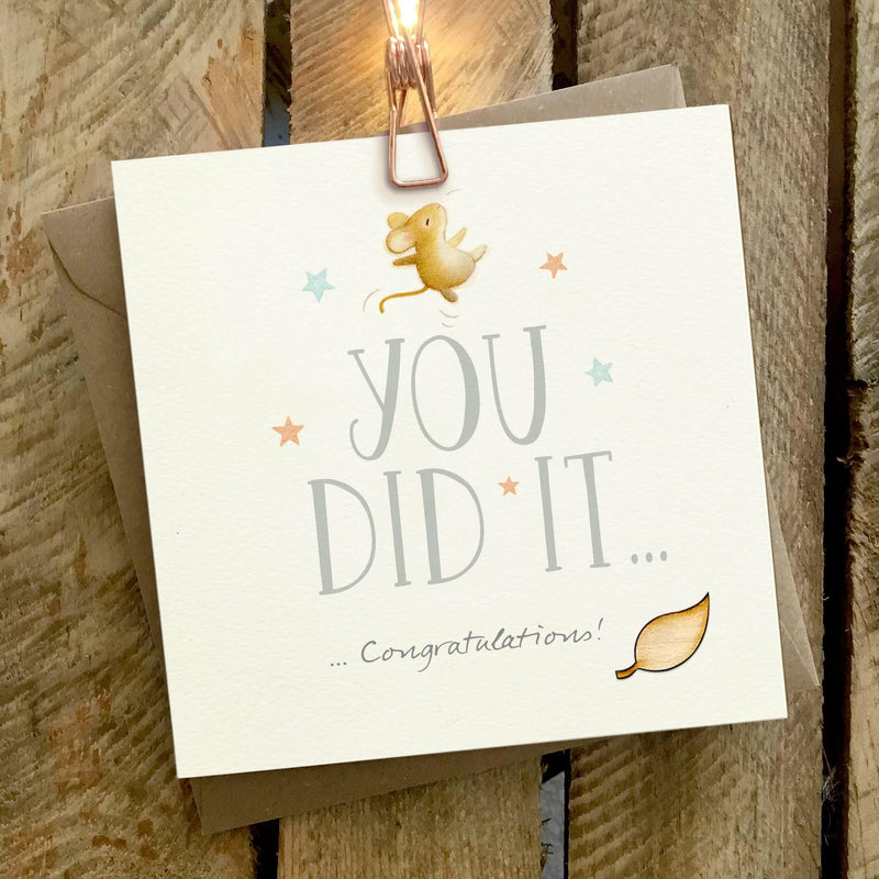 You Did It Mouse Card