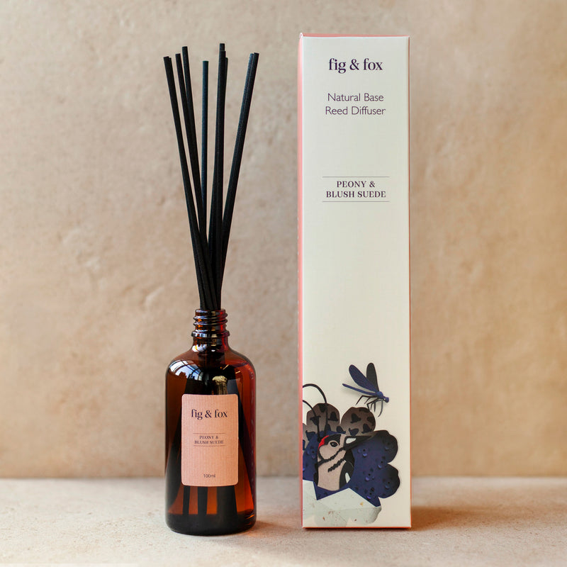 Peony & Blush Suede Reed Diffuser