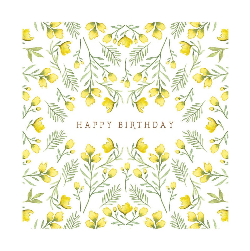 Yellow Flowers Card